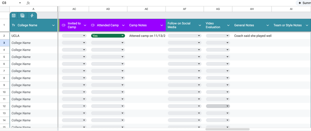 Bundle Recruiting System - Google Sheets Tracker + Profile Templates | All Sports