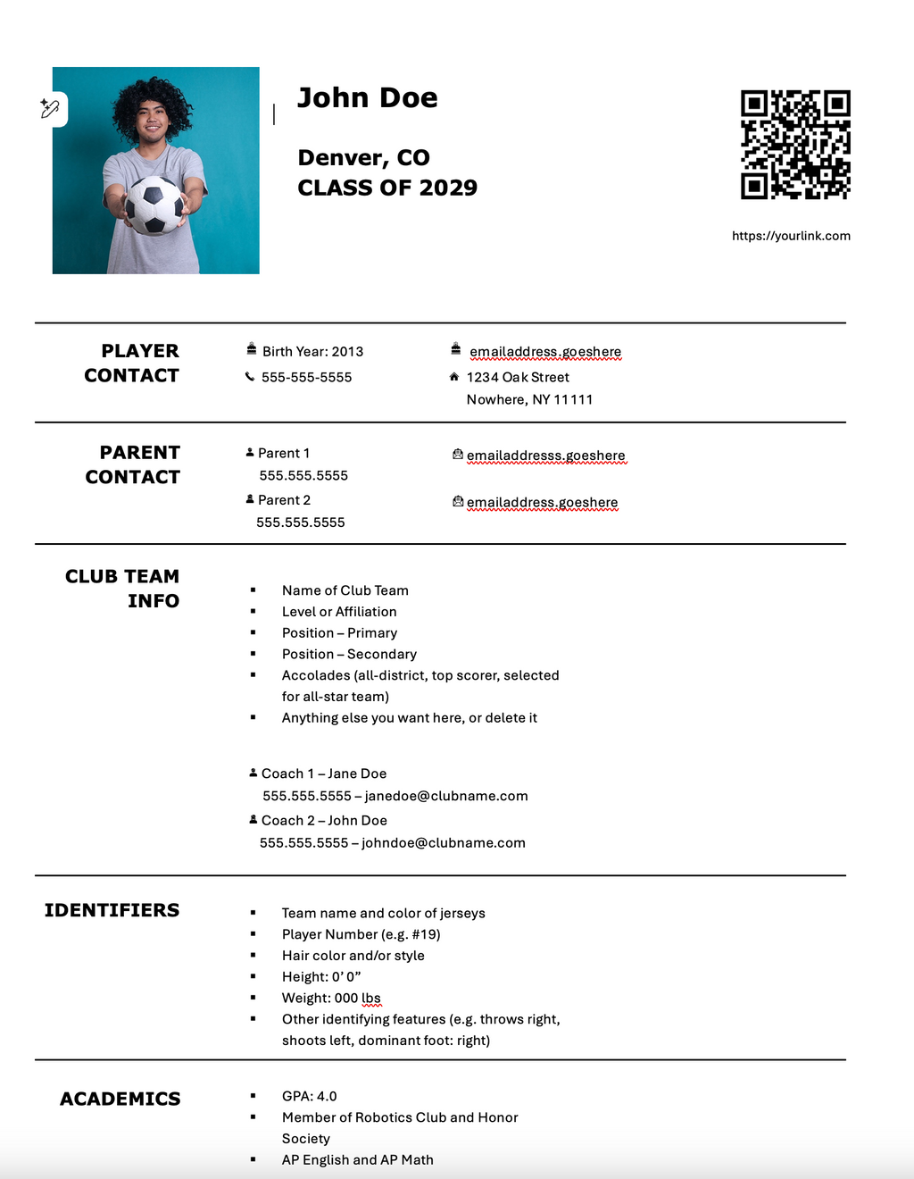 Bundle Recruiting System - Google Sheets Tracker + Profile Templates | All Sports