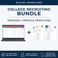 Bundle Recruiting System - Google Sheets Tracker + Profile Templates | All Sports
