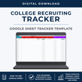 Google Sheets Template for Student Athletes | College Recruiting Tracker All Sports